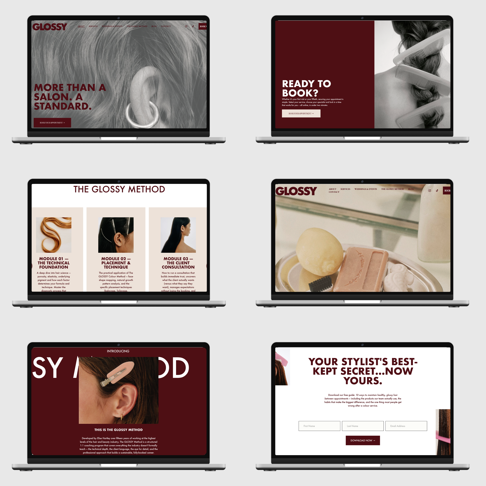 GLOSSY Brandworld - Squarespace Website Template